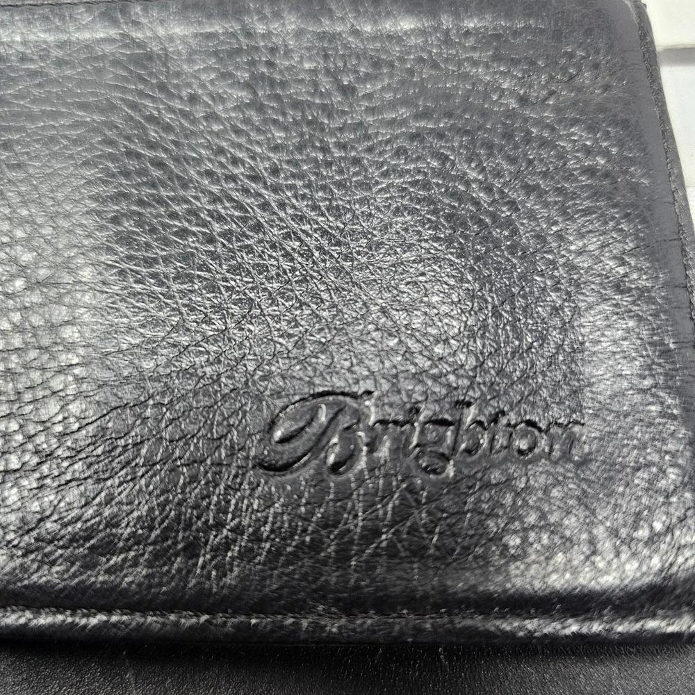Brighton Brown Croc Embossed Patent Leather Crossbody Bag Wallet